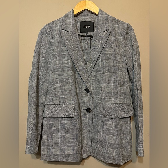 MAJE Checked Blazer - Picture 1 of 9
